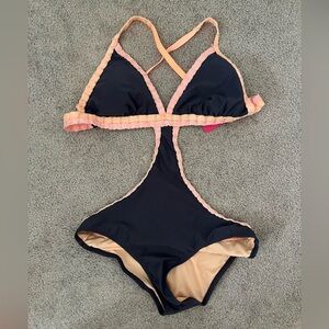 Xhiliration one piece bathing suit